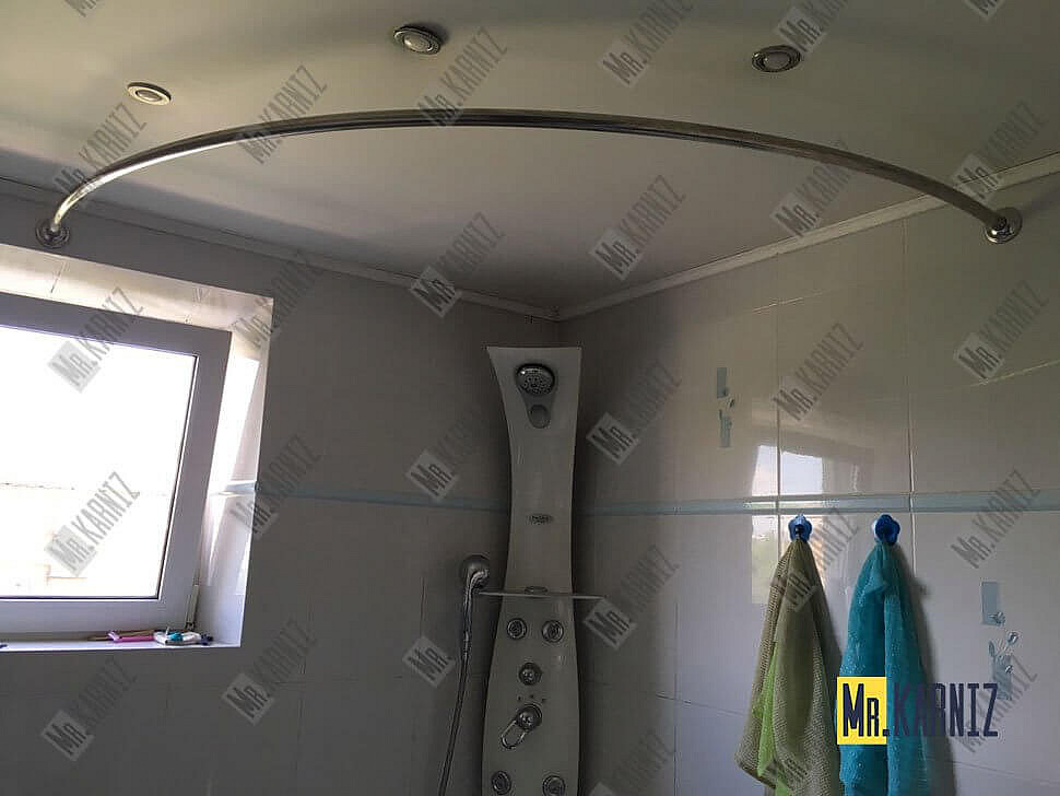 Карниз для ванны Eurolux Римини 150х150 Усиленный 20 мм MrKARNIZ фото 2
