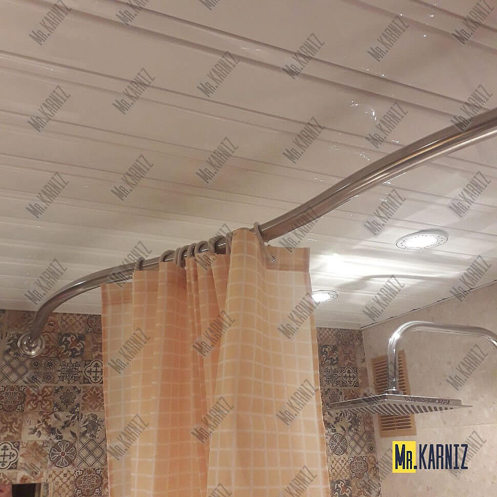 Карниз для ванны Aquanet Margarita 150х150 Усиленный 25 мм MrKARNIZ фото 2