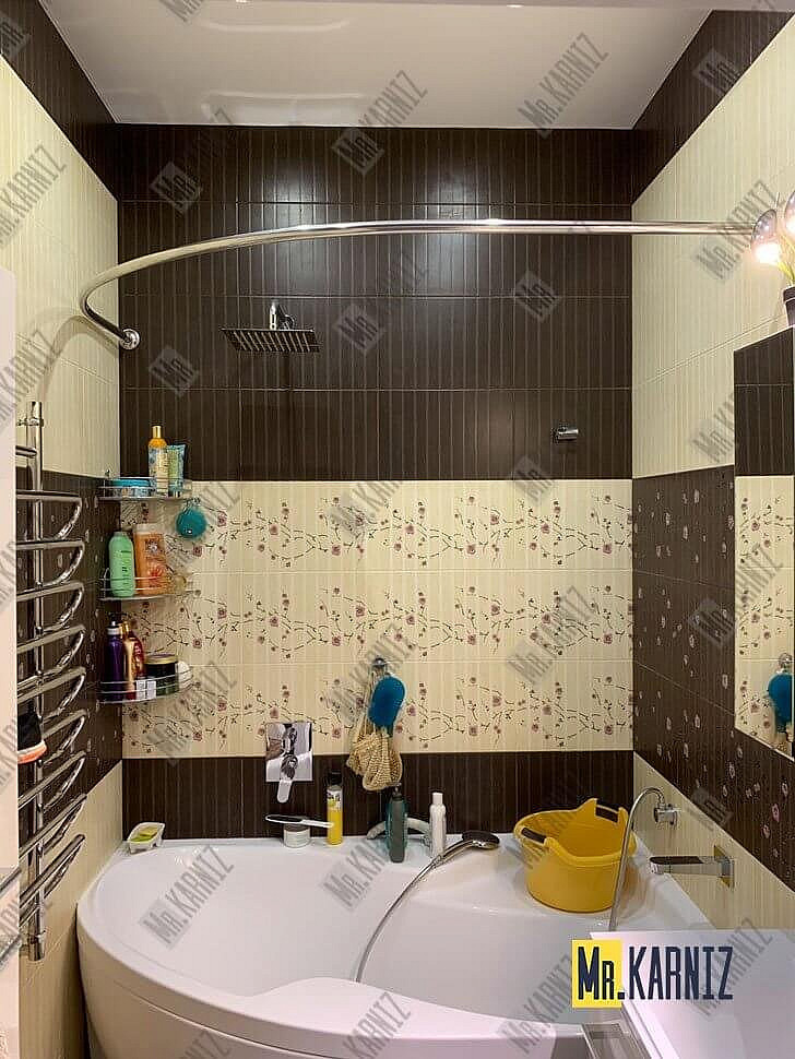 Карниз для ванны Aquanet Capri 160х100 Усиленный 20 мм MrKARNIZ фото 5