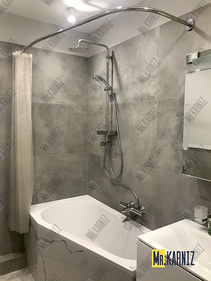 Карниз для ванны Aquanet Accord 150х100 Усиленный 20 мм MrKARNIZ фото 11