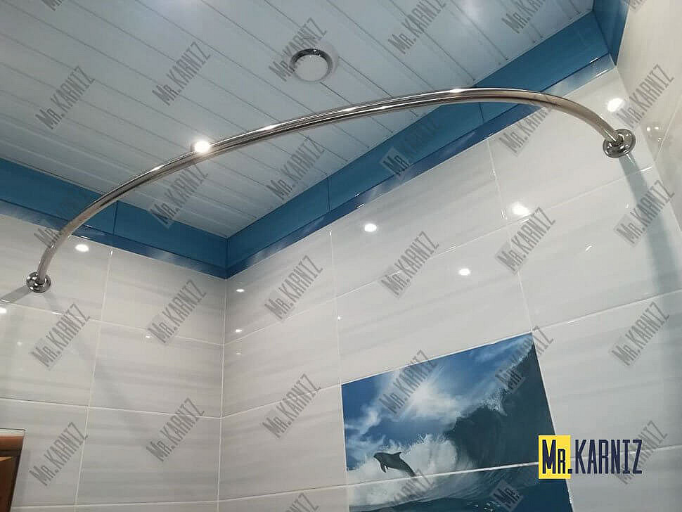 Карниз для ванны Aquatika Готика 150х90 Усиленный 25 мм MrKARNIZ фото 2