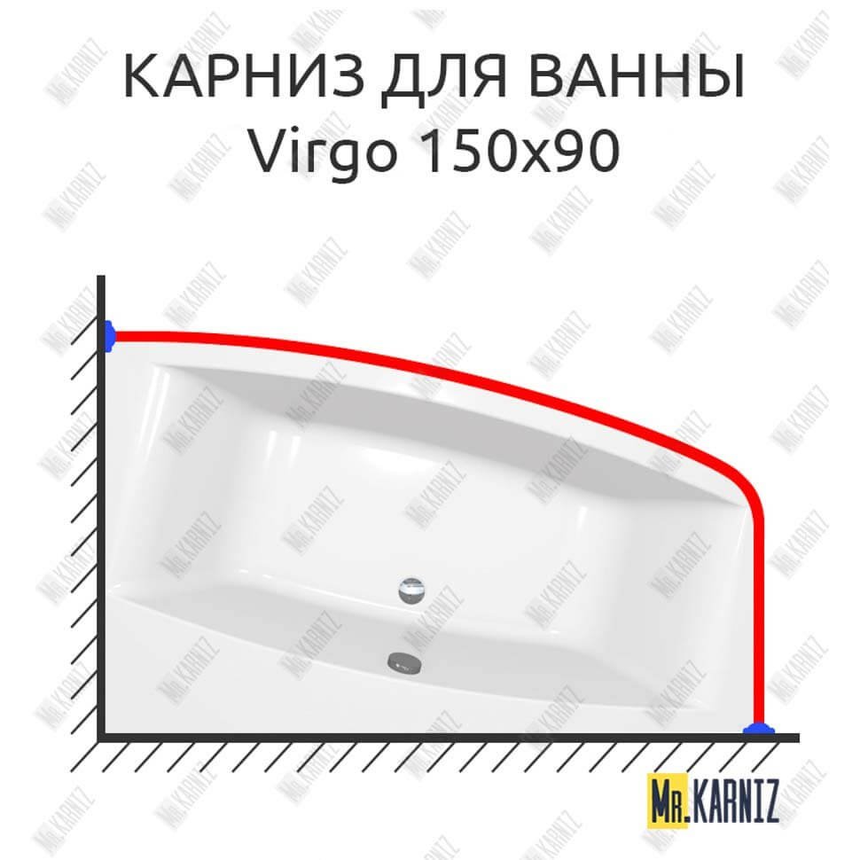 Карниз для ванны Cersanit Virgo 150х90 Усиленный 20 мм MrKARNIZ Карниз для ванны Cersanit Virgo 150х90 Усиленный 20 мм MrKARNIZ